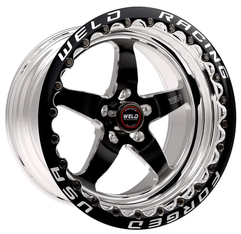 Weld S71 Beadlock Wheel – 17X11", 5X4.5", 4.5" Backspace, Black Finish (Low Pad, Single Beadlock) 1