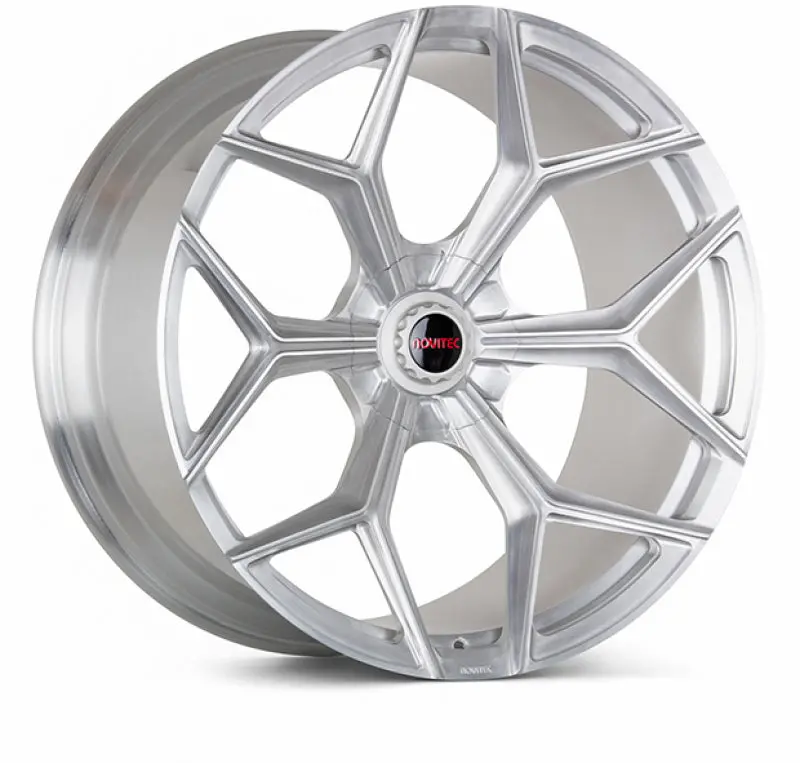 Vossen X Novitec Nl4-5L Forged Alloy Wheel – 23X10.5", 5X130 Bolt Pattern, Et21 Offset, Brushed Gloss Clear Finish (Lamborghini Urus Front) 1
