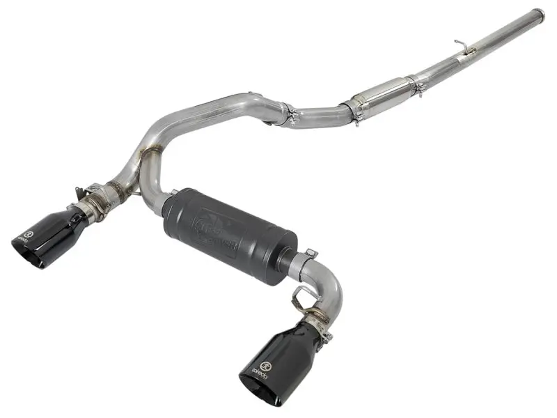Afe Takeda 3-Inch Cat-Back Exhaust System With Black Tips For 2016–2018 Ford Focus Rs (2.3L I4) 1