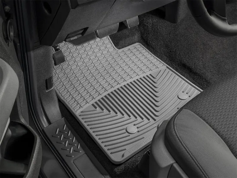 Wt Premium Rubber Floor Mats – Front Row, Grey Color 1