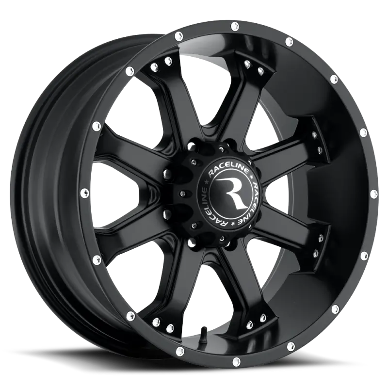 Raceline 991B Assault Satin Black Wheel: 17X9", 6X139.7, +25Mm Offset, 106.1Mm Bore 1