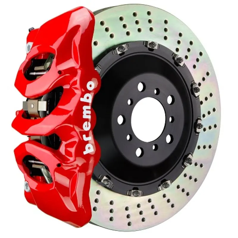 Brembo Gt Big Brake Kit For Bmw X3 (2025+): 6-Piston Calipers, Drilled 405×34Mm Two-Piece Rotors – Red 1