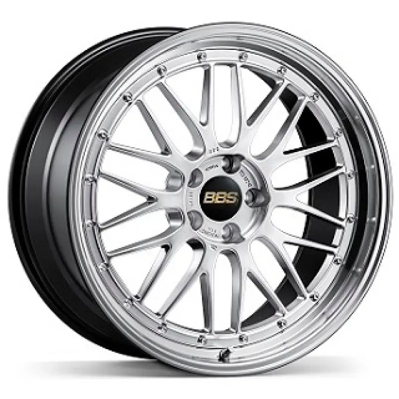 Bbs Lm 20X12 5X130 Et50 Cb71.6 Diamond Silver Wheel W/ Diamond Cut Machined Lip 1