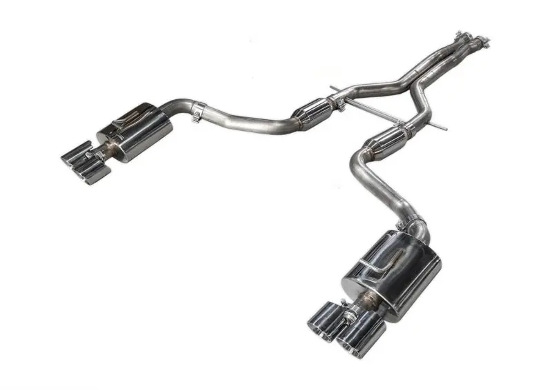 Awe Tuning Panamera 2/4 Track Edition Exhaust (2011-2013) - W/Chrome Silver Tips 1
