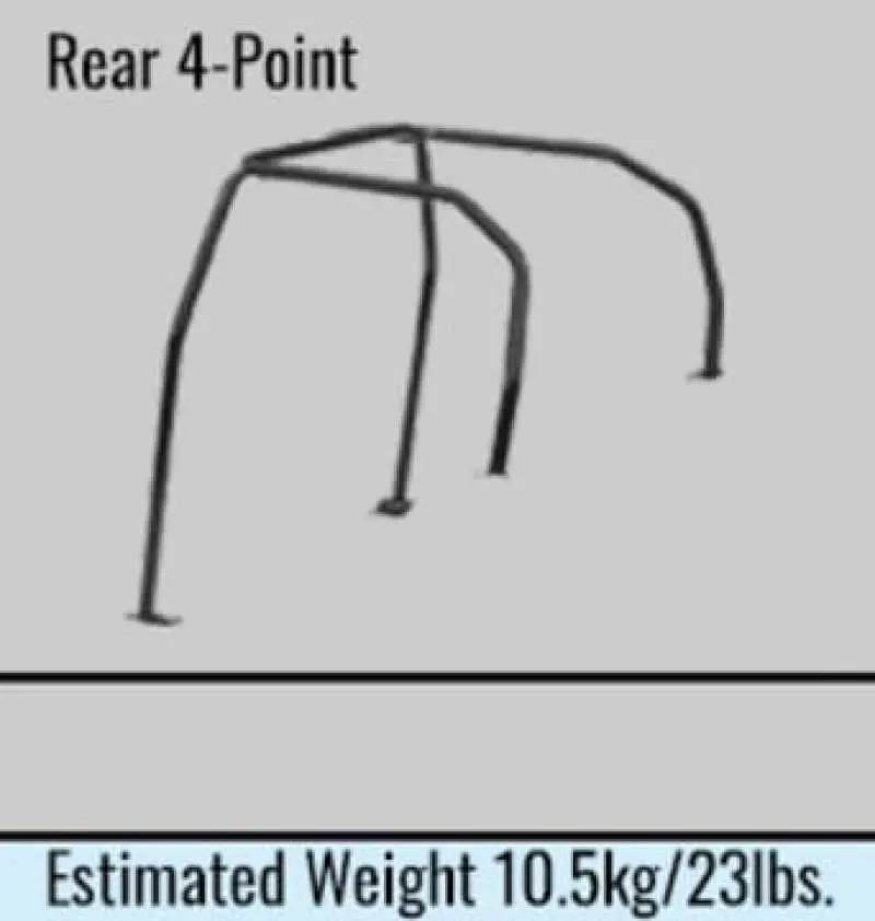 Cusco D1 Chromoly Rear Roll Cage – 4-Point, 4-Passenger Design In Cusco Blue (1997–2001 Mitsubishi Lancer Evolution Iv, Non-Sunroof Models) 1