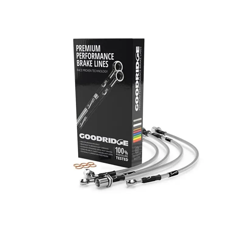 Goodridge Stainless Steel Brake Line Kit For 2006–2008 Subaru Forester (Rear Disc Equipped) 1