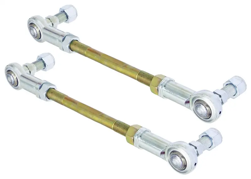 Rockjock Adjustable Sway Bar End Link Kit – 6.5" Rods With Heim Joints And Locking Jam Nuts (Pair) 1