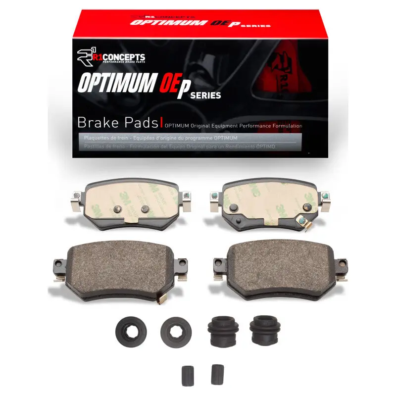 R1 Optimum Oe-Style Rear Brake Pad & Hardware Kit For 2016–2021 Mazda 6 1