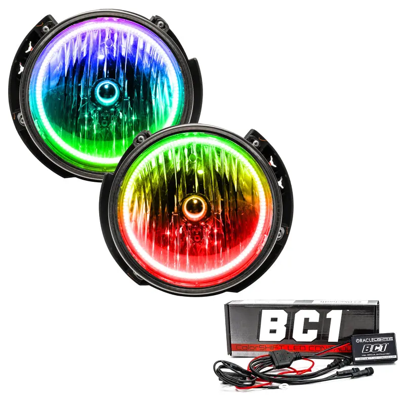 Oracle Colorshift Led Headlights With Bc1 Controller For 2007–2016 Jeep Wrangler Jk 1