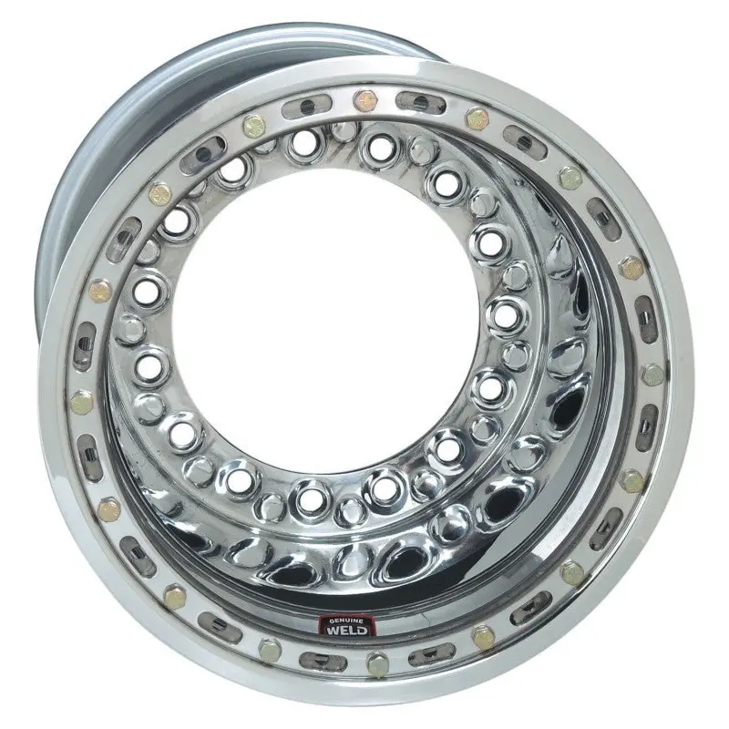 Weld Wide 5 Xl Direct Mt Beadlock Wheel Assembly – 15X13, 5X10.25 Bolt Pattern, 4-Inch Backspace, Polished Finish With 6-Dzus Cover 1